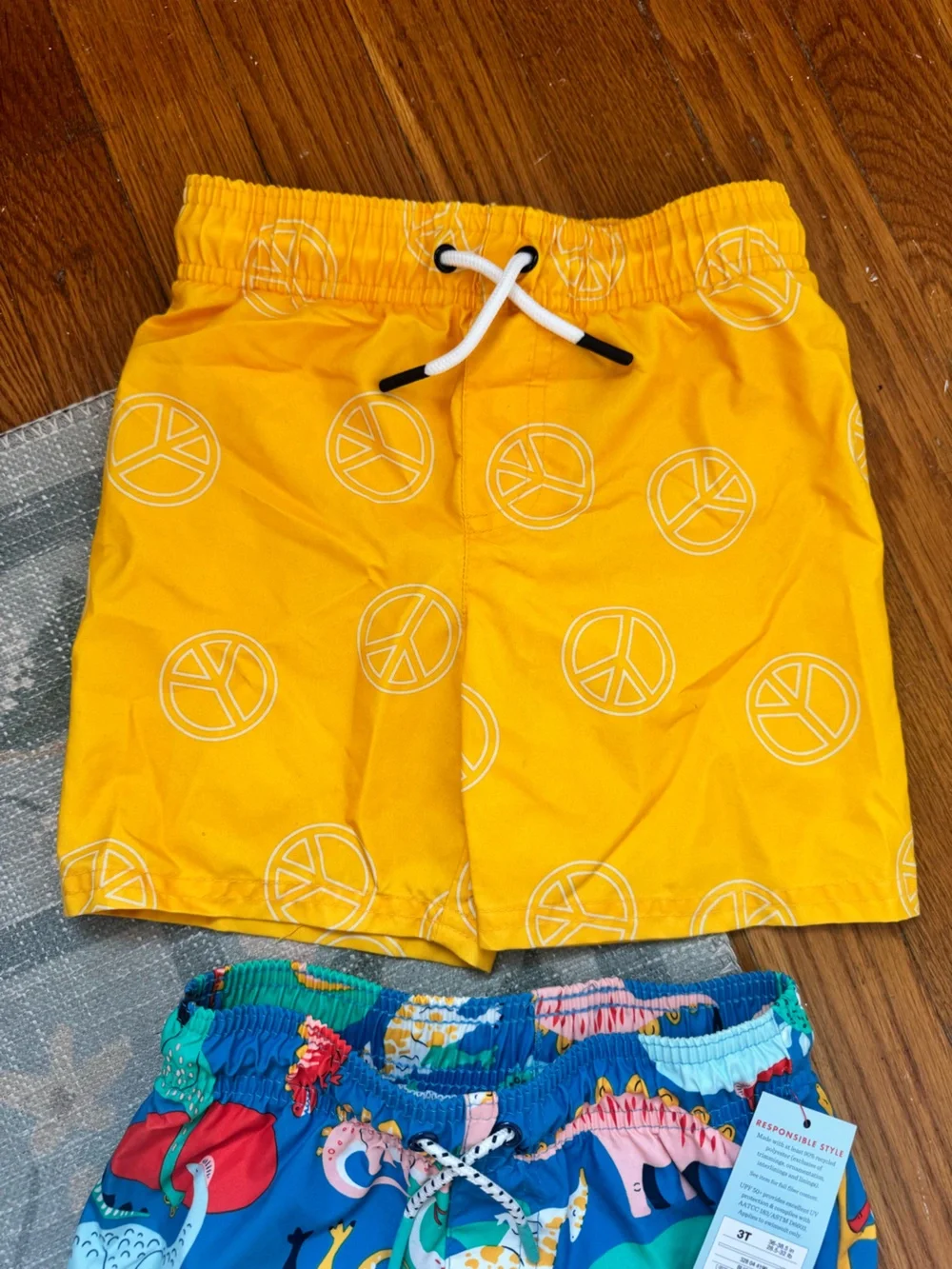 Cat & Jack Toddler Boy Swim Trunks, 2 Pairs, Size 3T